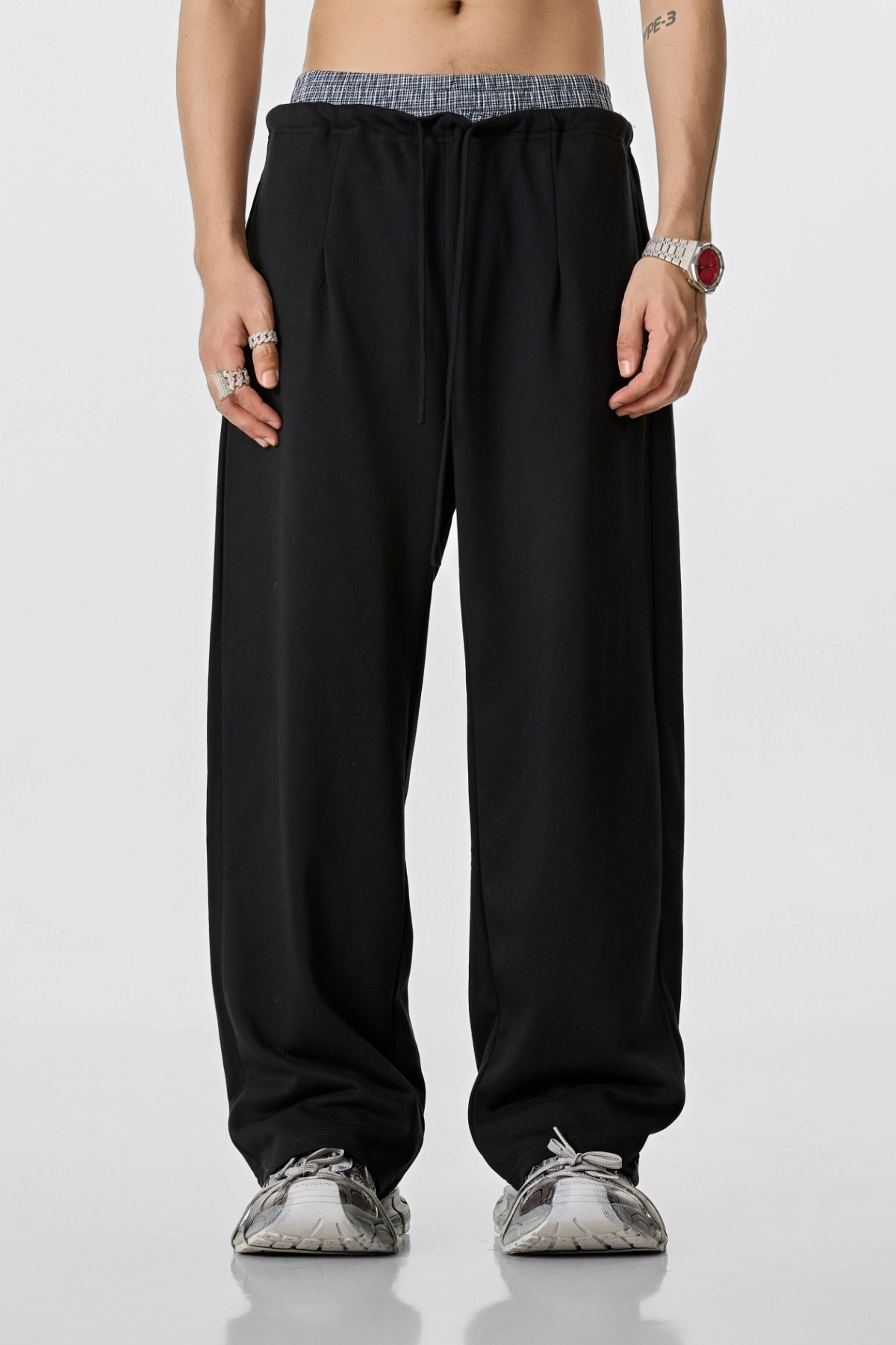 DUAL | DOUBLE-WAIST SWEATPANTS