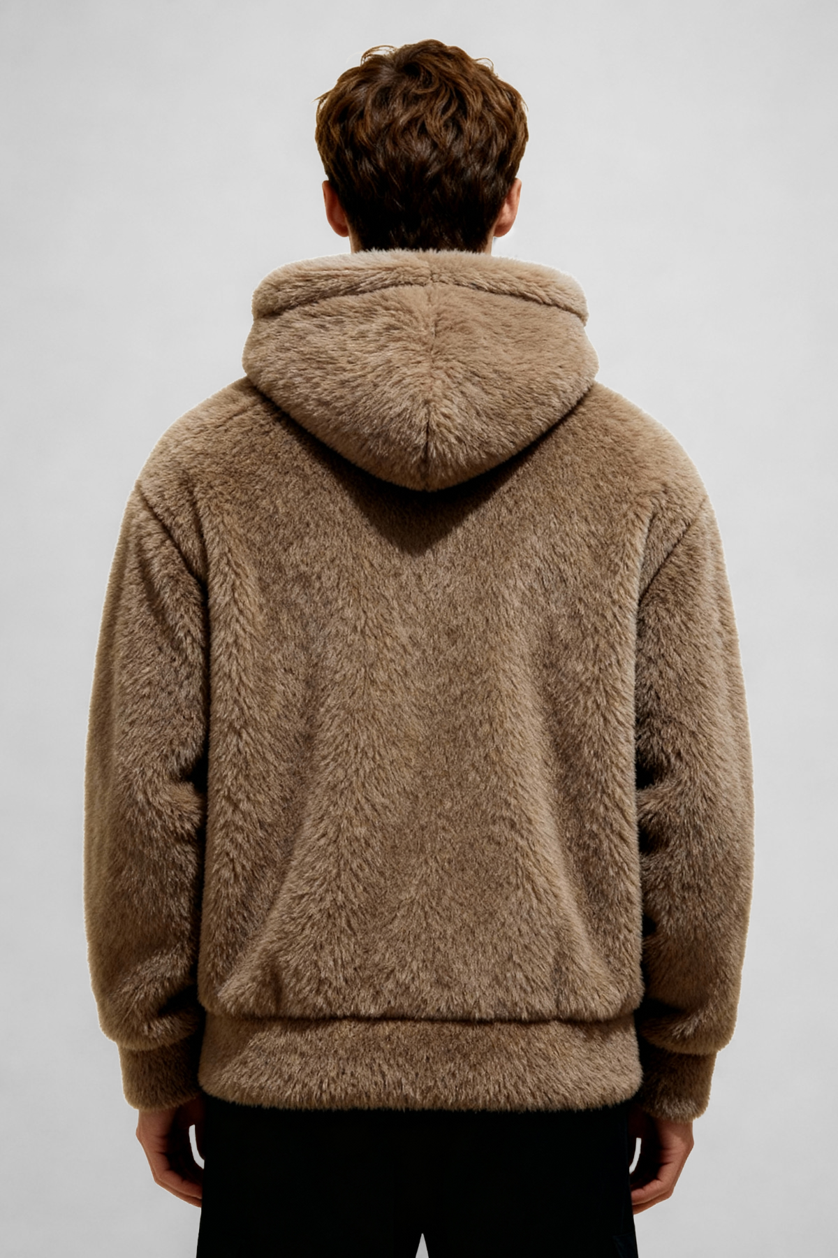 TEDDY | FUZZY PULLOVER HOODIE