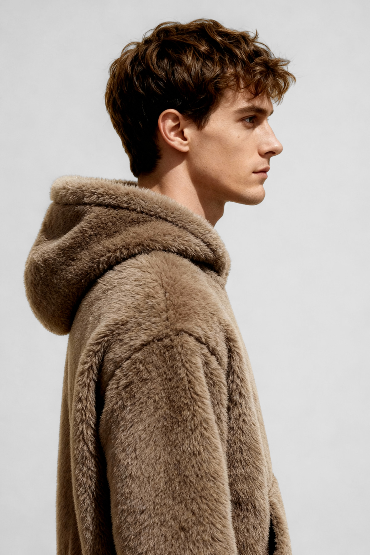 TEDDY | FUZZY PULLOVER HOODIE