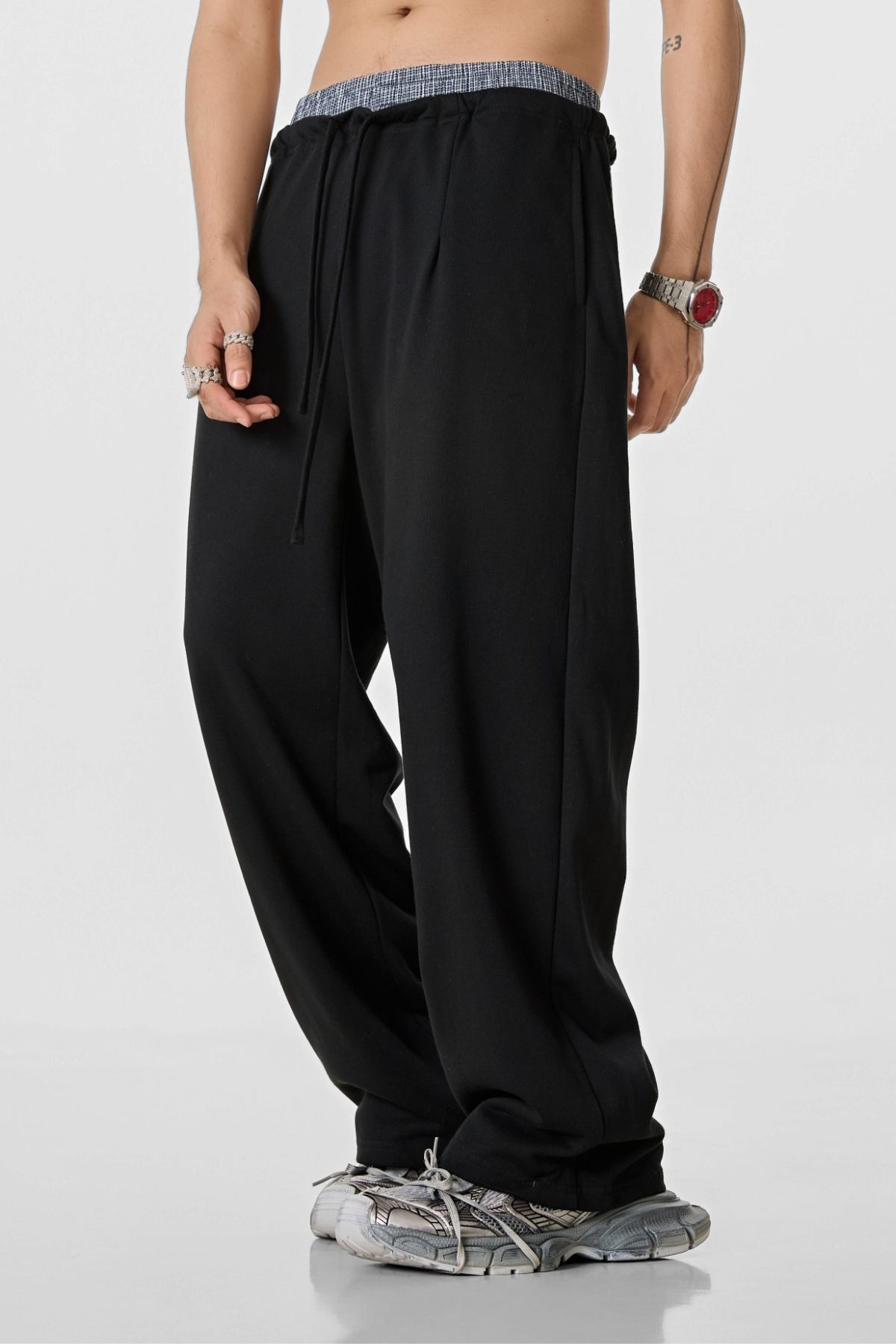 DUAL | DOUBLE-WAIST SWEATPANTS