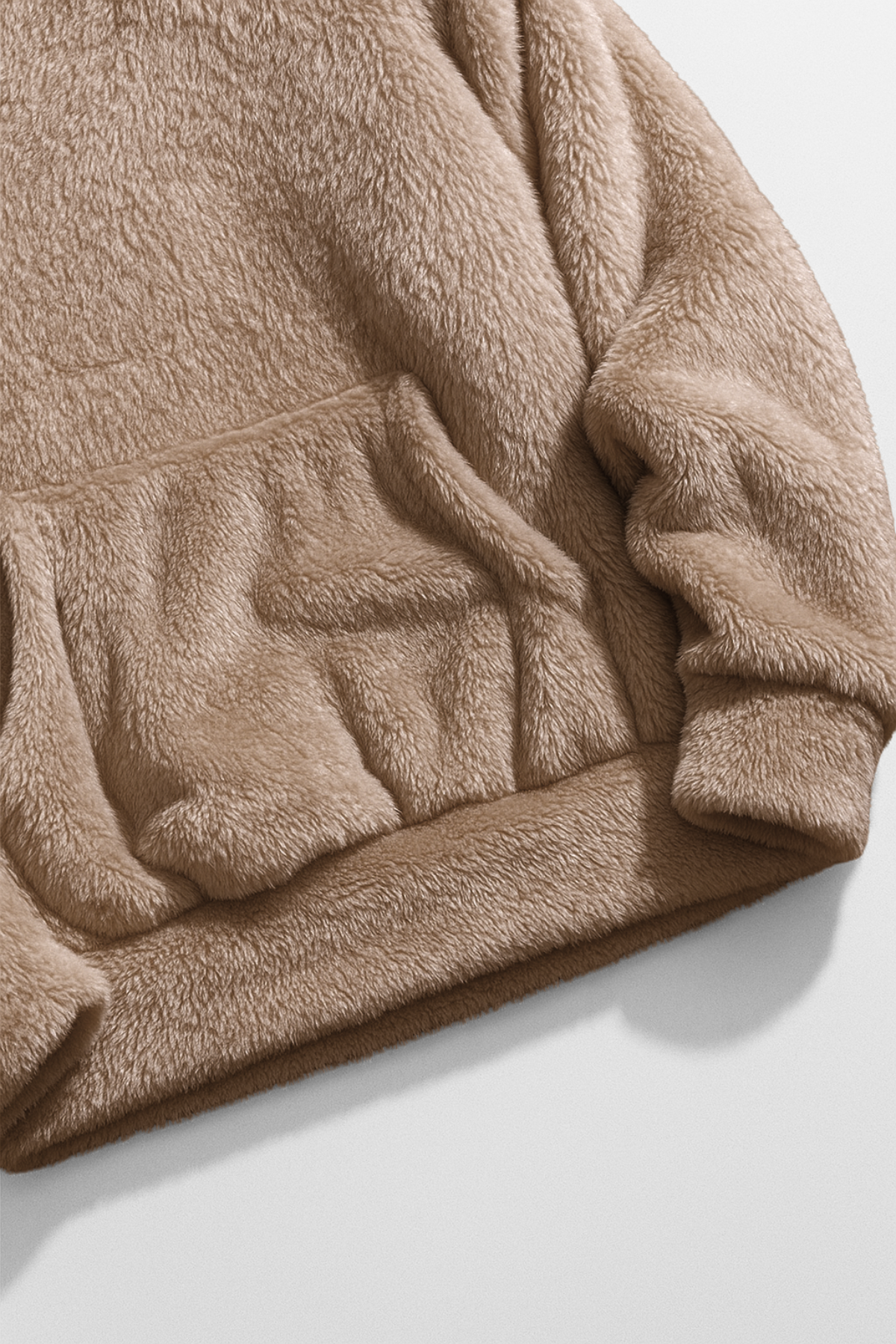 TEDDY | FUZZY PULLOVER HOODIE