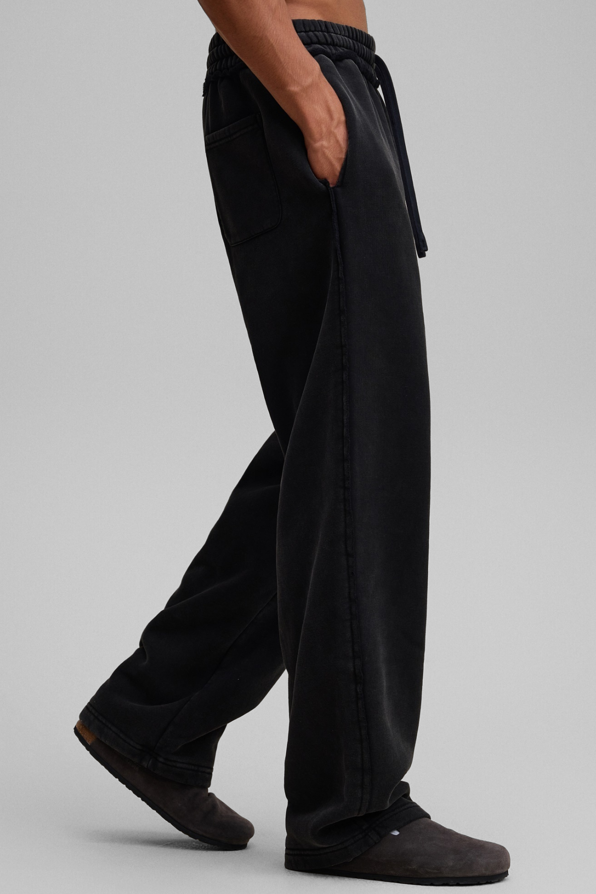 RAW | RIPPED-HEM SWEATPANTS