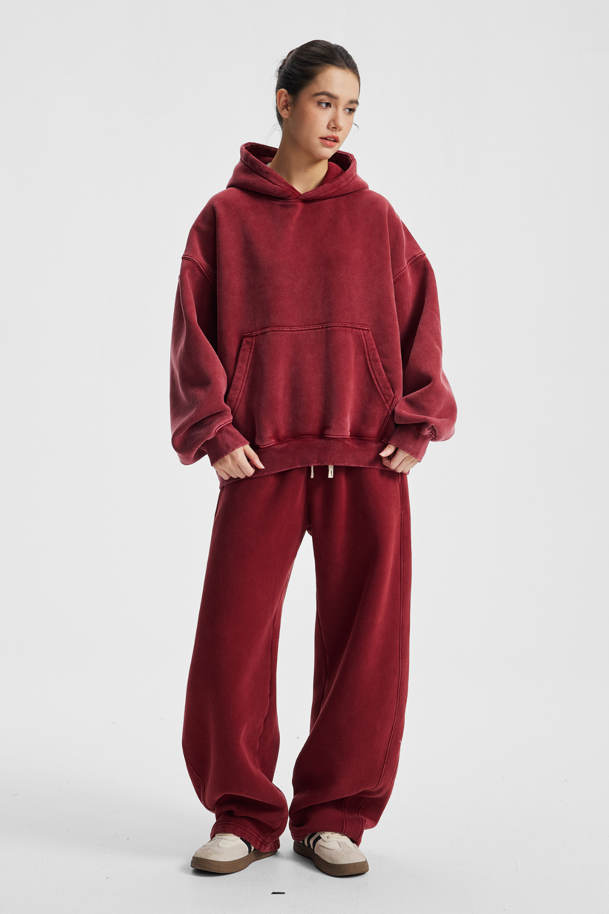 RAZE | ACID-WASH BAGGY SWEATPANTS