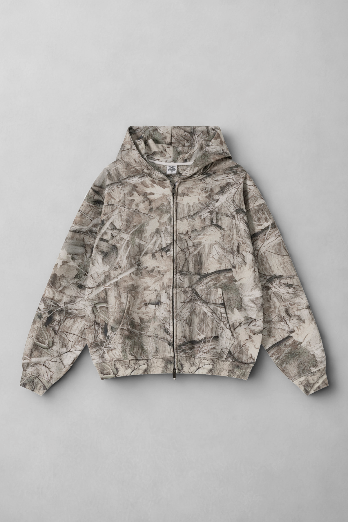 CAMO | FULL-ZIP OVERSIZED HOODIE