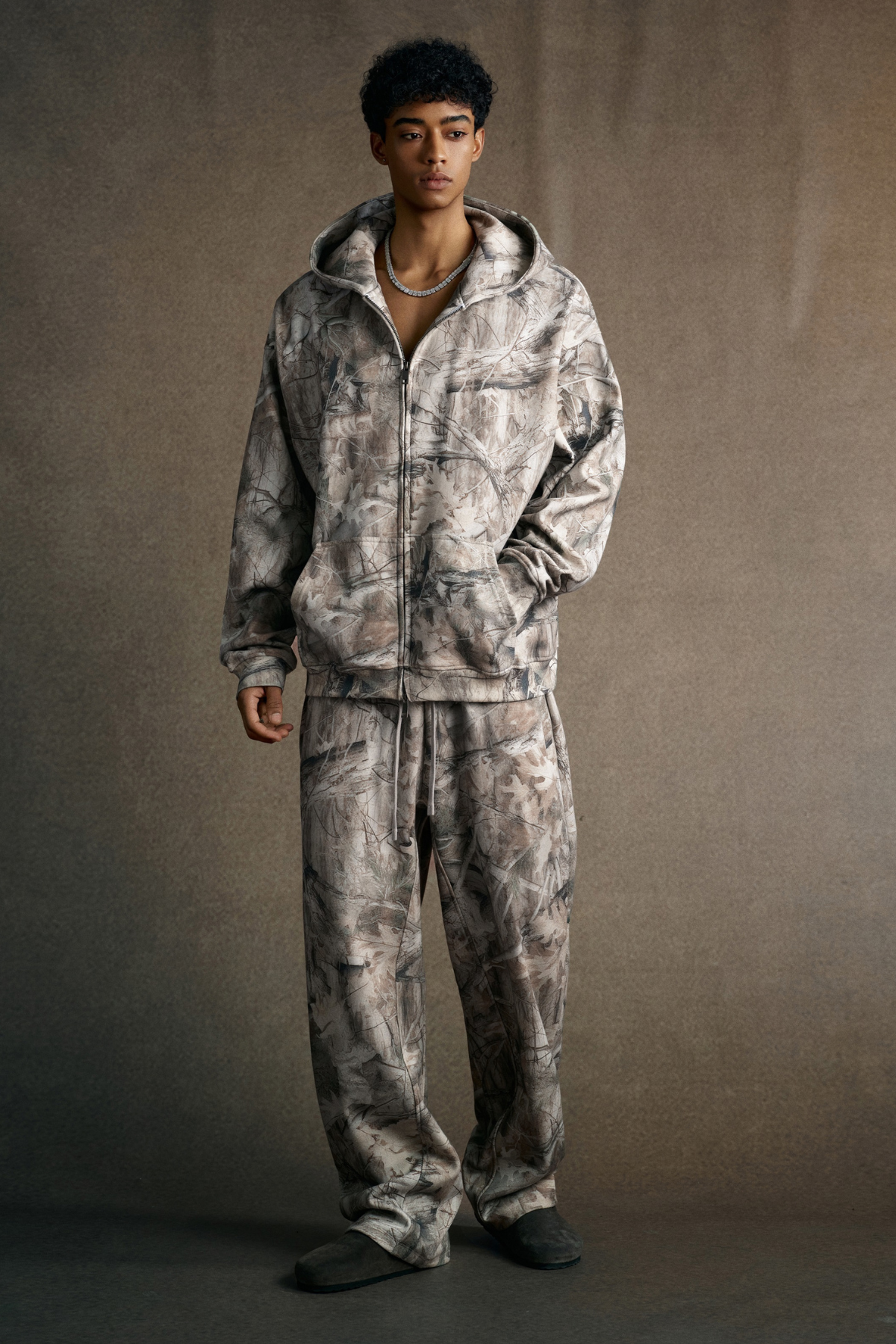 CAMO | FULL-ZIP OVERSIZED HOODIE